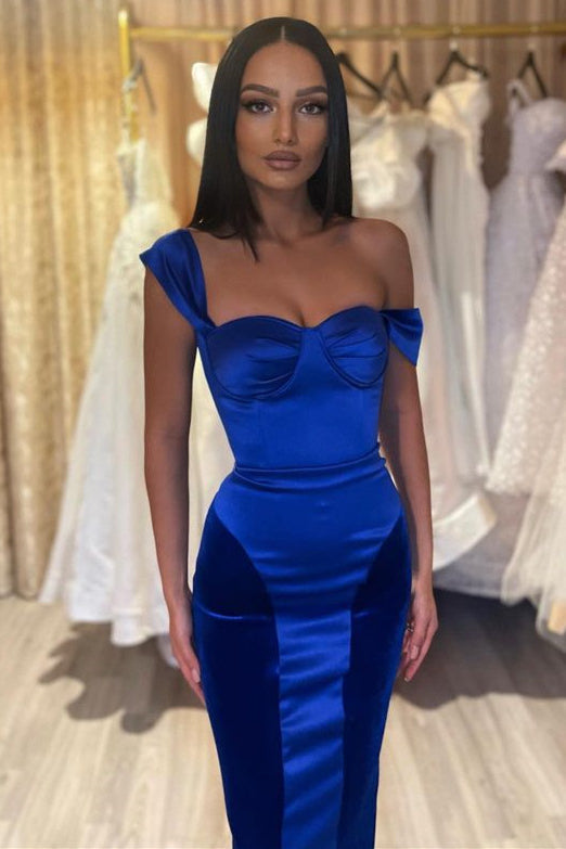 Amazing Royal Blue Mermaid Evening Dress-Evening Dresses-BallBride