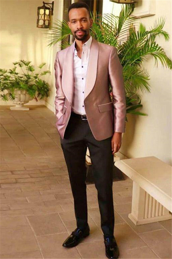 Hot Selling Light Pink Men's Suits for Prom Online!-Prom Suits-BallBride