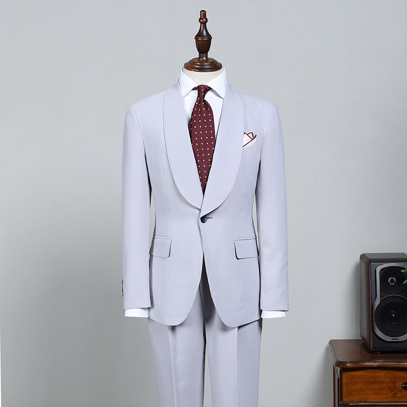 Ivan Fashion Blue 2-Piece Bespoke Wedding Suit for Grooms-Wedding Suits-BallBride