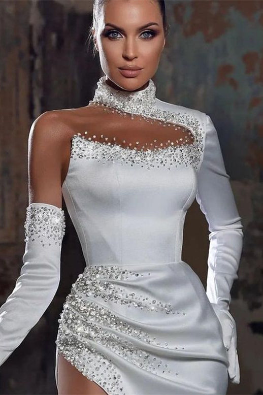 Mermaid Evening Dress with Beadings & a Split - Gorgeous Look!-BallBride