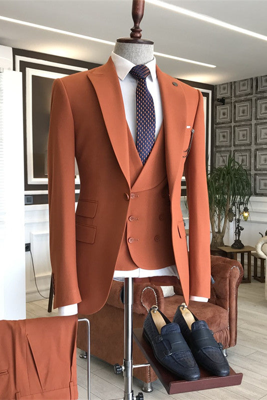 New Business Formal Prom Suits for Guys with Peaked Lapel-Prom Suits-BallBride