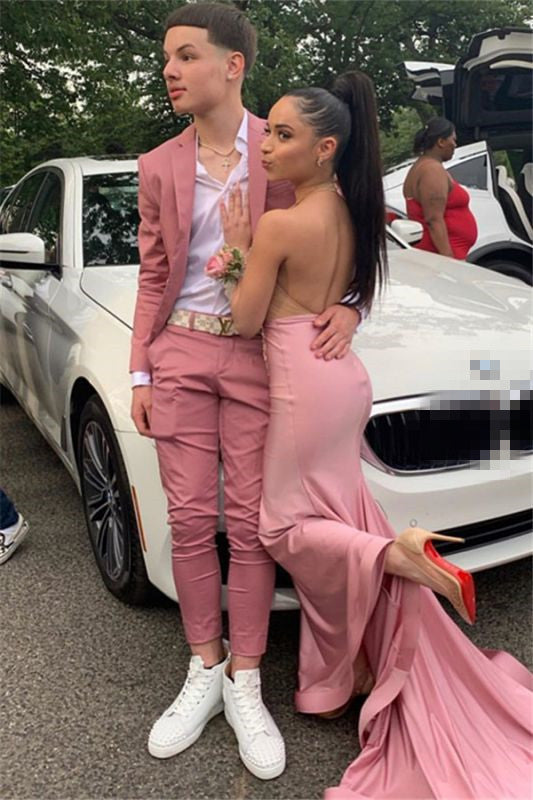 Newest Pink Wedding Suit for Groom - Casual Style-Prom Suits-BallBride