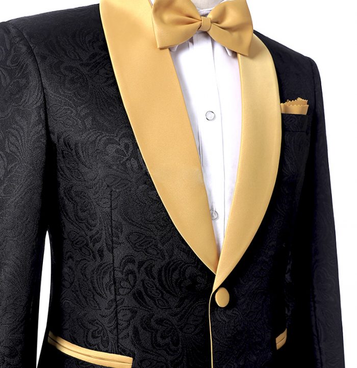 One Button Groom & Groomsmen Suits - Black-Business & Formal Suits-BallBride