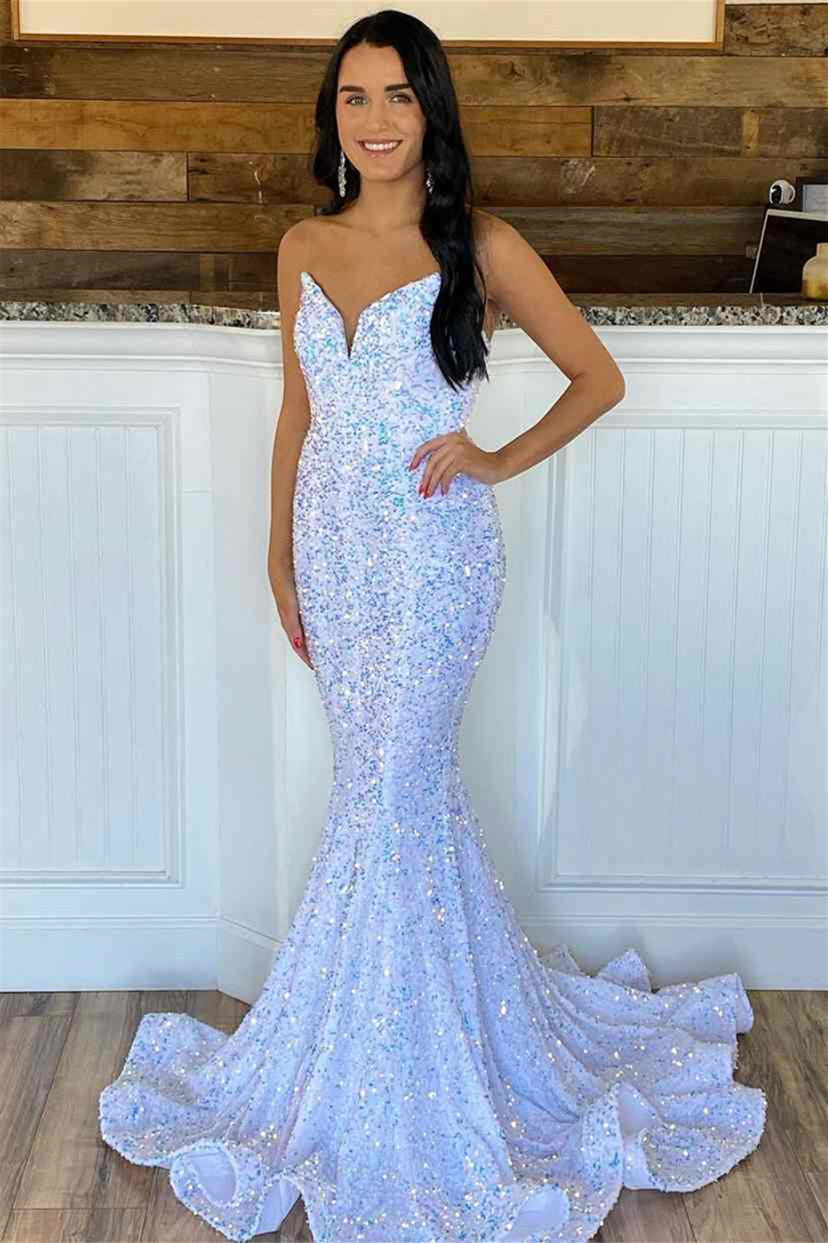 Sequin Sweetheart Mermaid Evening Dress - Stunning & Stylish-Occasion Dress-BallBride