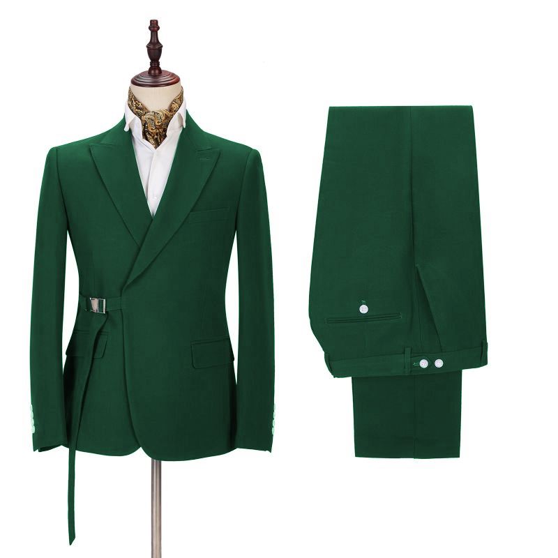 Shine Bright in the Best Green Summer Wedding Suit Ideas Online-Prom Suits-BallBride