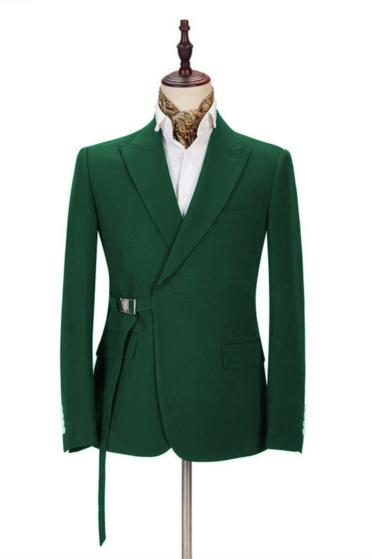 Shine Bright in the Best Green Summer Wedding Suit Ideas Online-Prom Suits-BallBride