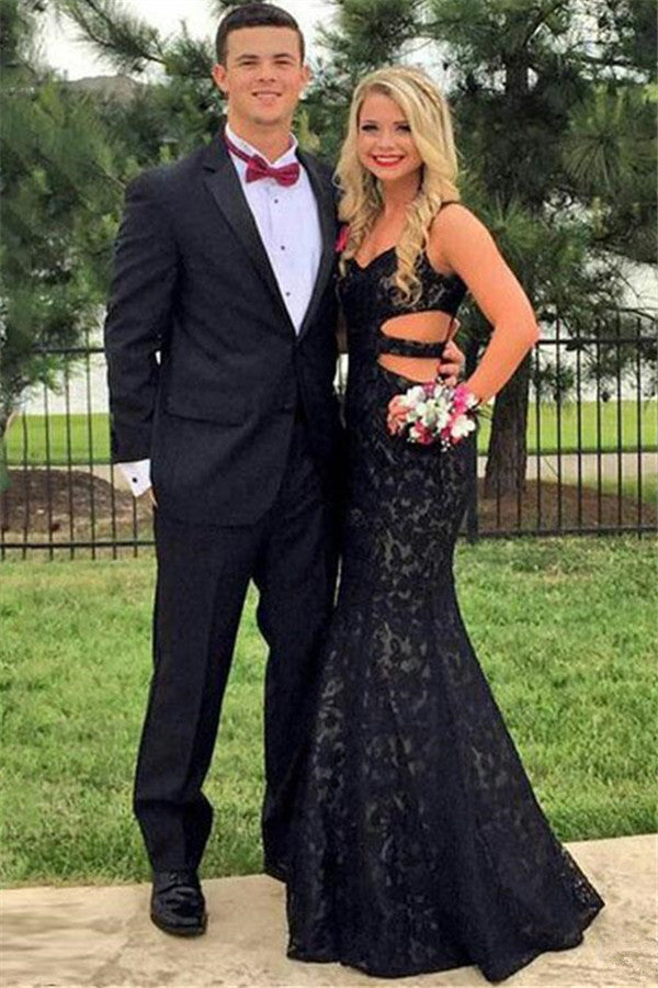 The Most Elegant and Handsome Suits for Prom and Groom - Black-Prom Suits-BallBride