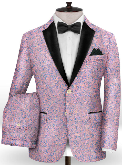 Two Pieces Lavender Jacquard Casual Prom Attire for Guys-Prom Suits-BallBride